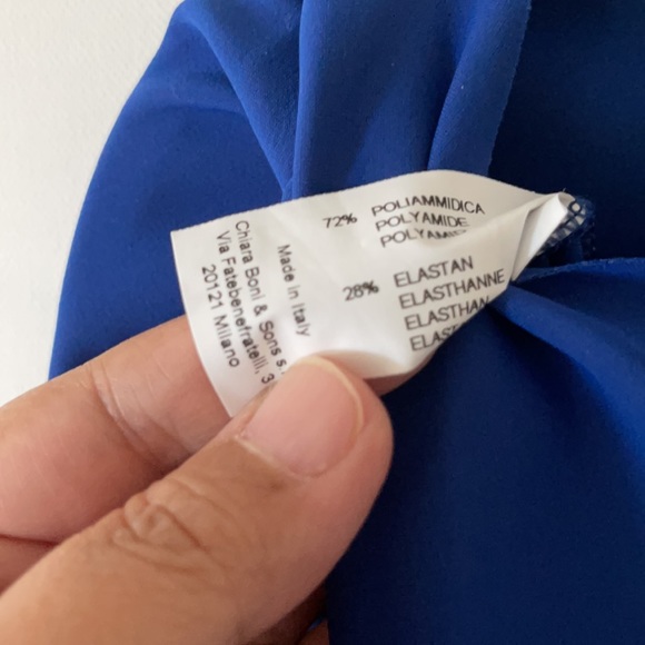 CHIARA BONI Made in Italy ARAYA Dress Royal Blue Small - Picture 6 of 8